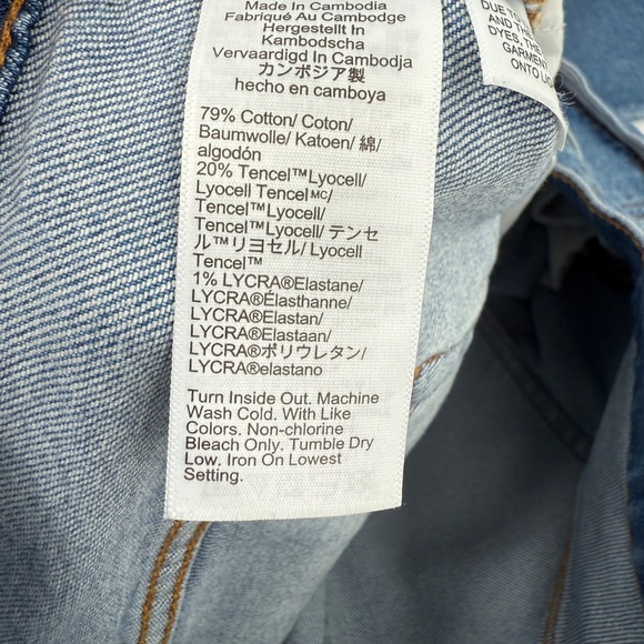 J Crew Jeans Women 34 Blue Essential Straight Button Fly Stretch Mid Rise Denim - Picture 6 of 11